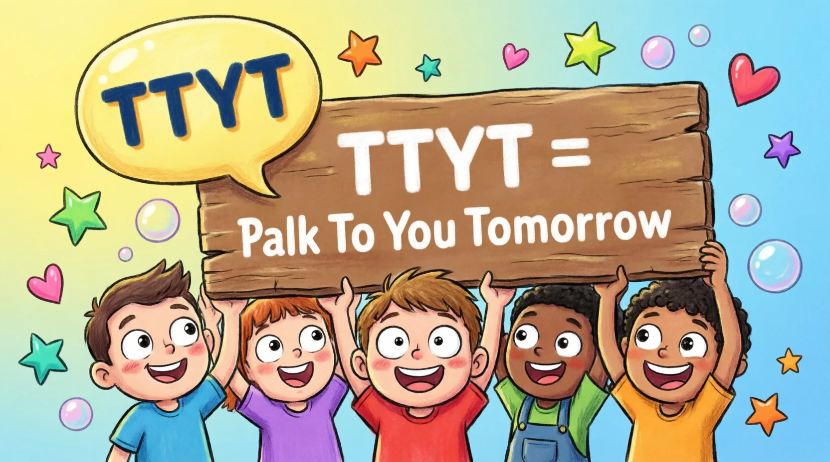 Does ttyt mean in text 2026