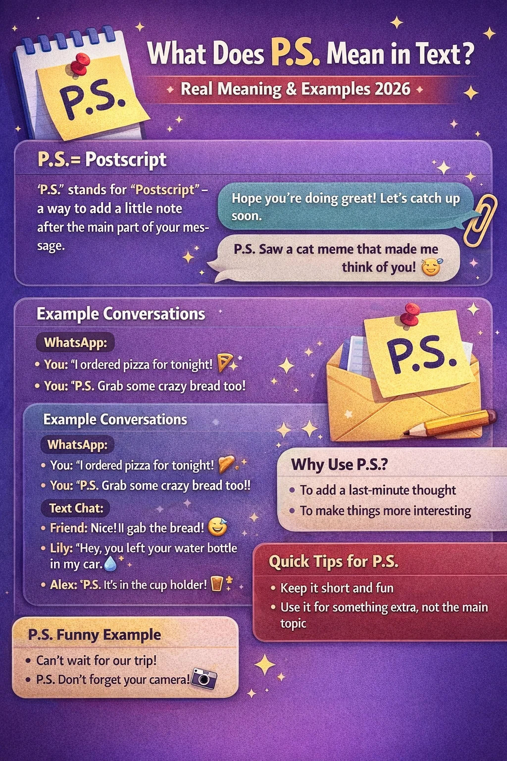 What Does P.S. Mean in Text Real Meaning Examples 2026