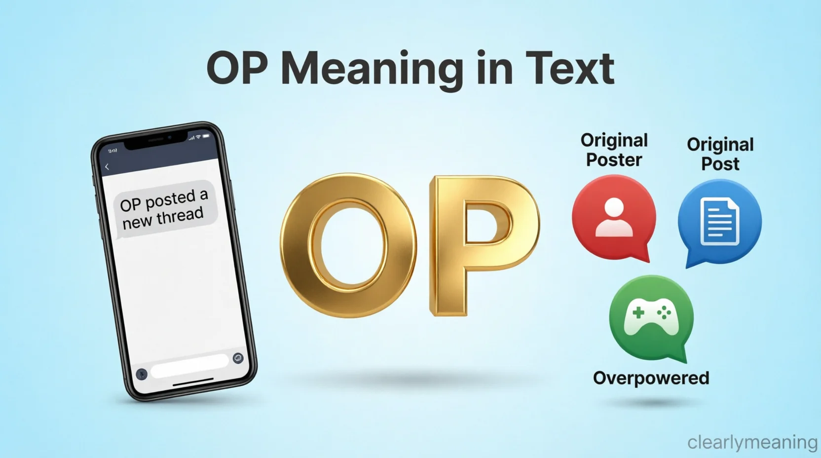 OP Meaning Mean in Text Real 2026