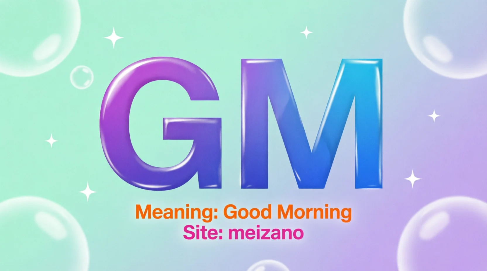GM Meaning in Text Real 2026